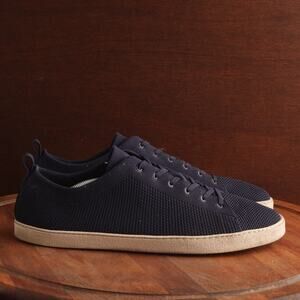 Groundies Sneakers Mens SZ 14 Blue Knit Barefoot Minimalist Low Shoes NO INSOLES